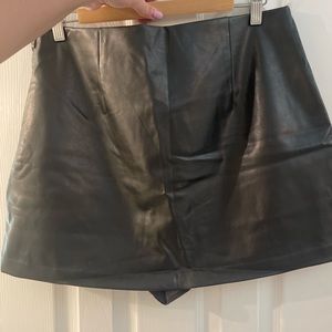 A&F Vegan Leather Skort NWT